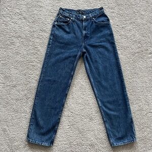 Mother HW Double Stack Ankle Snap Crackle Pop Jeans Womens 27 Blue High Rise